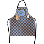 Gingham & Elephants Apron With Pockets w/ Name or Text