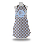 Gingham & Elephants Apron w/ Name or Text