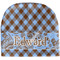 Gingham & Elephants Baby Hat (Beanie) (Personalized)