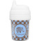 Gingham & Elephants Baby Sippy Cup (Personalized)