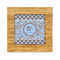 Gingham & Elephants Bamboo Trivet with 6" Tile - FRONT