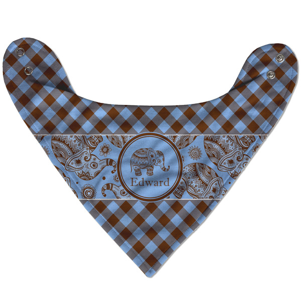 Gingham & Elephants Bandana Flat Approval