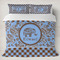 Gingham & Elephants Bedding Set- King Lifestyle - Duvet