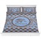 Gingham & Elephants Comforter Set - King (Personalized)