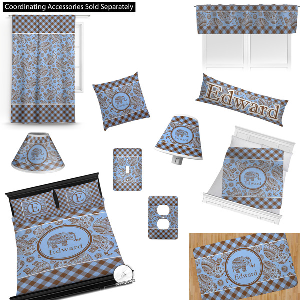 Gingham & Elephants Bedroom Decor & Accessories2