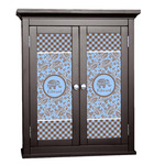 Gingham & Elephants Cabinet Decal - Custom Size (Personalized)