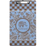 Gingham & Elephants Clipboard (Legal Size) (Personalized)