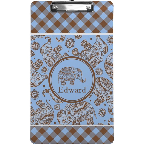 Gingham & Elephants Clipboard (Legal)