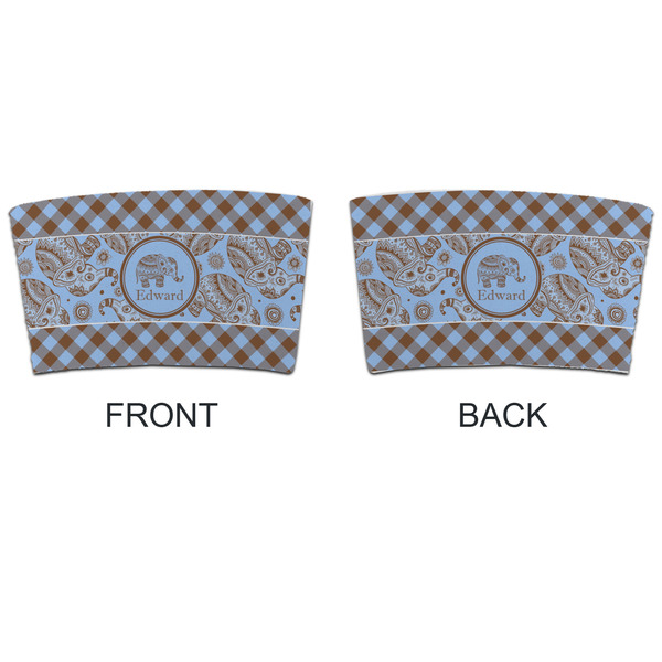 Gingham & Elephants Coffee Cup Sleeve - APPROVAL