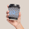 Gingham & Elephants Coffee Cup Sleeve - LIFESTYLE