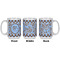 Gingham & Elephants Coffee Mug - 15 oz - White APPROVAL
