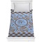 Gingham & Elephants Comforter - Twin XL (Personalized)