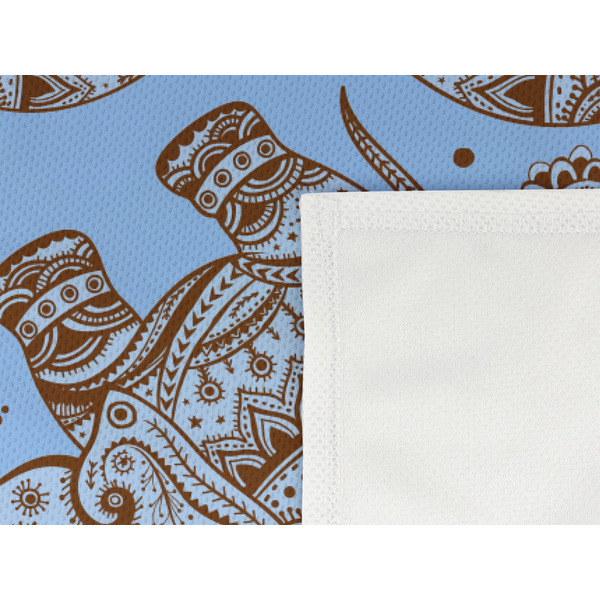 Gingham & Elephants Cooling Towel- Detail