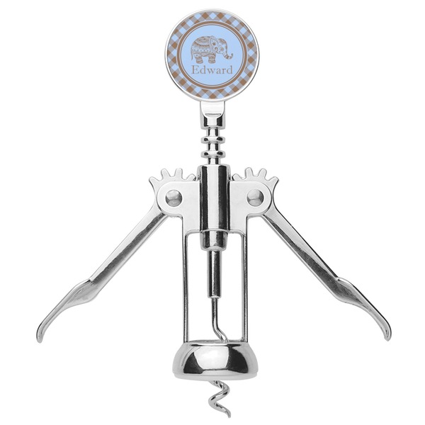 Gingham & Elephants Corkscrew - Alt