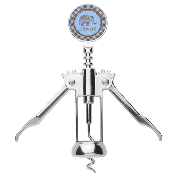 Gingham & Elephants Corkscrew - Alt