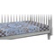 Gingham & Elephants Crib 45 degree angle - Fitted Sheet