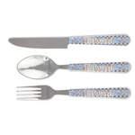 Gingham & Elephants Cutlery Set (Personalized)