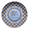 Gingham & Elephants DecoPlate Oven and Microwave Safe Plate - Main