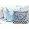 Gingham & Elephants Decorative Pillow Case - LIFESTYLE 2