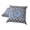 Gingham & Elephants Decorative Pillow Case - TWO