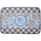 Gingham & Elephants Dish Drying Mat (Personalized)