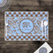 Gingham & Elephants Disposable Paper Placemat - In Context