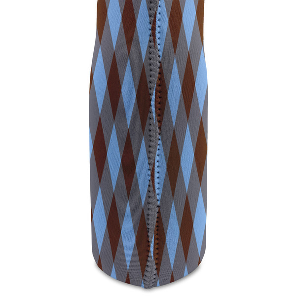 Gingham & Elephants Double Wine Tote - DETAIL 2 (new)