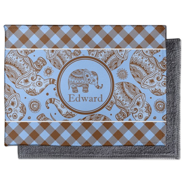 Gingham & Elephants Electronic Screen Wipe - Flat