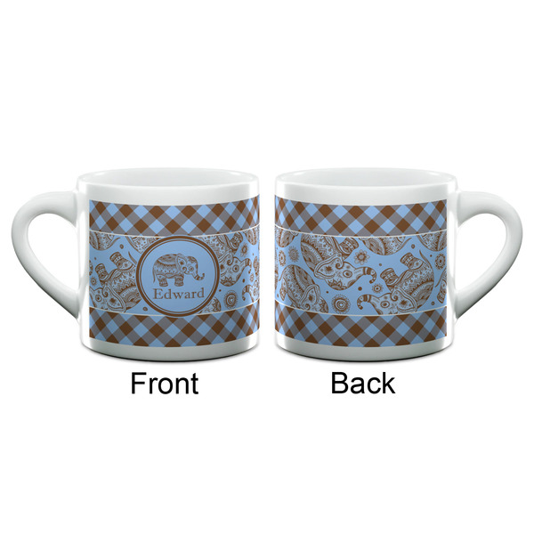 Gingham & Elephants Espresso Cup - 6oz (Double Shot) (APPROVAL)