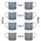 Gingham & Elephants Espresso Cup - 6oz (Double Shot Set of 4) APPROVAL