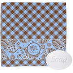 Gingham & Elephants Washcloth (Personalized)