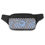 Gingham & Elephants Fanny Pack - Modern Style (Personalized)