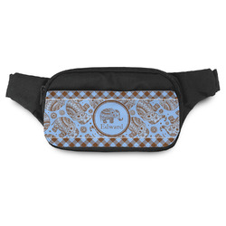 Gingham & Elephants Fanny Pack (Personalized)
