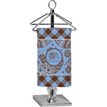 Gingham & Elephants Finger Tip Towel - Full Print (Personalized)