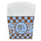 Gingham & Elephants French Fry Favor Box - Front View