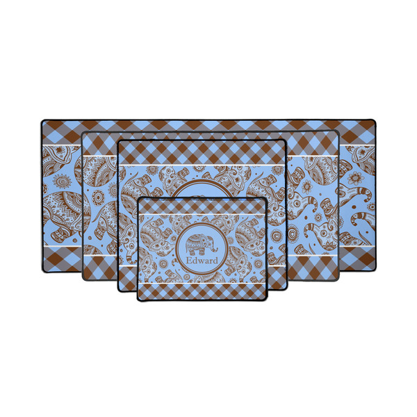 Gingham & Elephants Gaming Mats - PARENT/MAIN