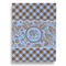 Gingham & Elephants Garden Flags - Large - Single Sided - FRONT