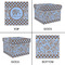 Gingham & Elephants Gift Boxes with Lid - Canvas Wrapped - Medium - Approval