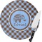Gingham & Elephants Glass Cutting Board (Personalized)
