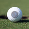 Gingham & Elephants Golf Ball - Branded - Front Alt