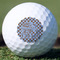 Gingham & Elephants Golf Ball - Branded - Front