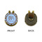 Gingham & Elephants Golf Ball Hat Clip Marker - Apvl - GOLD