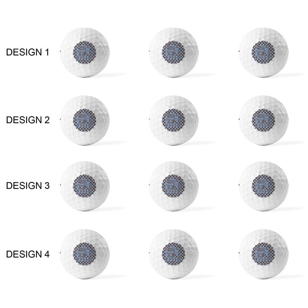 Gingham & Elephants Golf Balls - Titleist - Set of 12 - APPROVAL