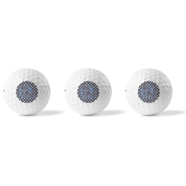 Gingham & Elephants Golf Balls - Titleist - Set of 3 - APPROVAL
