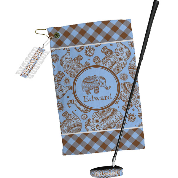 Gingham & Elephants Golf Gift Kit (Full Print)