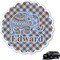 Gingham & Elephants Graphic Car Decal - Custom Size (Personalized)
