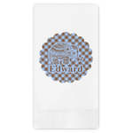 Gingham & Elephants Guest Paper Towels - Full Color (Personalized)