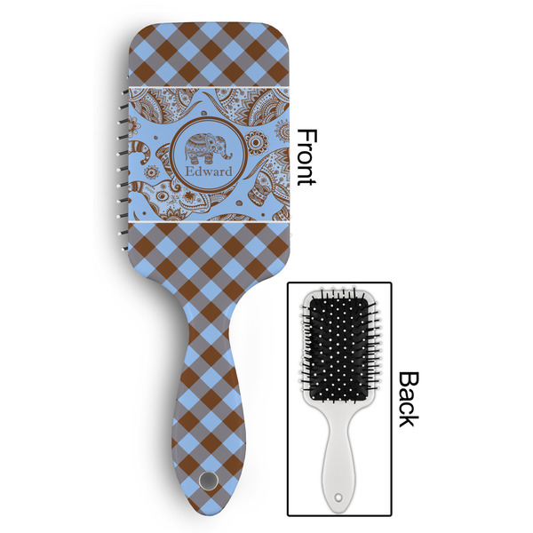 Gingham & Elephants Hair Brush - Approval
