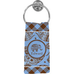Gingham & Elephants Hand Towel - Full Print (Personalized)