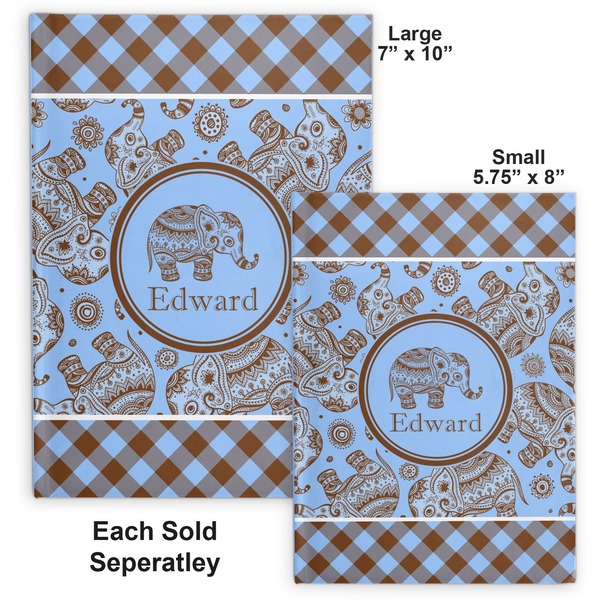 Gingham & Elephants Hard Cover Journal - Compare